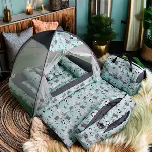 Kasur Bayi kelambu Free Bedcover+ Tas & Gendongan | kasur bayi 1 set lengkap | Kasur bayi empuk | Gendongan bayi | Tas bayi |  perlengkapan tidur bayi Bantal Guling