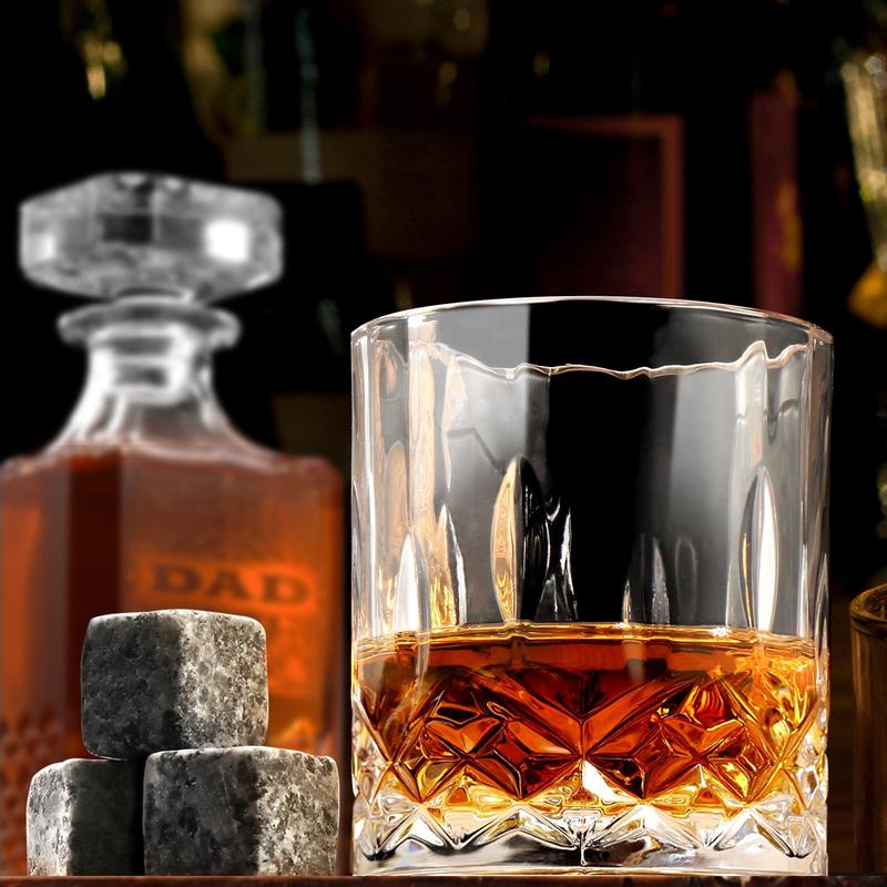 Whiskey Decanter Set, 1 Set Whiskey Decanter with 2 Glasses & Accessories, Bar Set for Home Kitchen Party, Gift for Husband & Grandpa 3