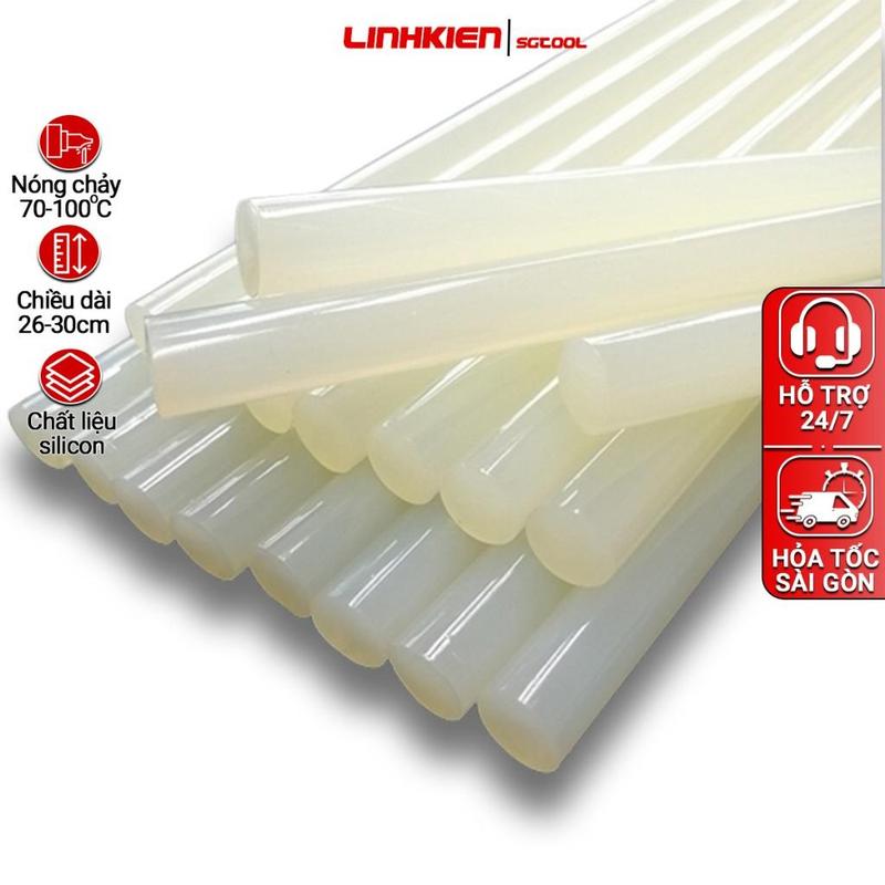 Combo keo nến silicon siêu dính 7x25, 11x25 dành cho máy bắn keo 20W/60W/120W