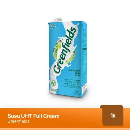 Susu Greenfields UHT Full Cream 1000 ml 0