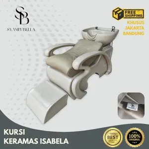 Kursi Keramas Salon Isabela - pingky biege - Jok Standard capucino Set Furniture salon - Tanpa Packing