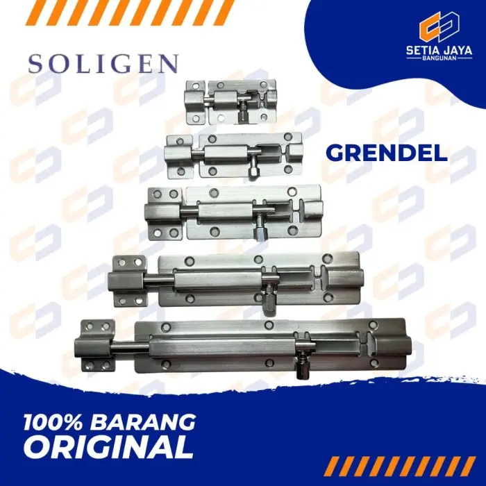 Grendel / Slot Pintu / Jendela Soligen Stainless Steel 2 / 3 / 4 Inch