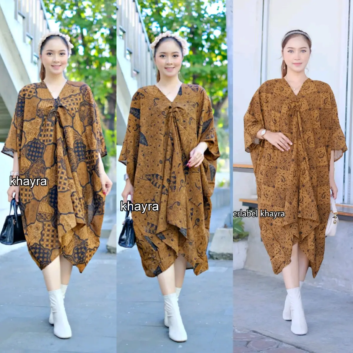 KAFTAN BATIK PARIS SOGAN SOLO - DRESS BATIK SOLO - BATIK PREMIUM -MOTIF BATIK KLASIK