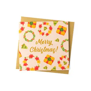 XOXO Bali - Merry Christmas Square Greeting Card | Kartu Ucapan Natal Kotak