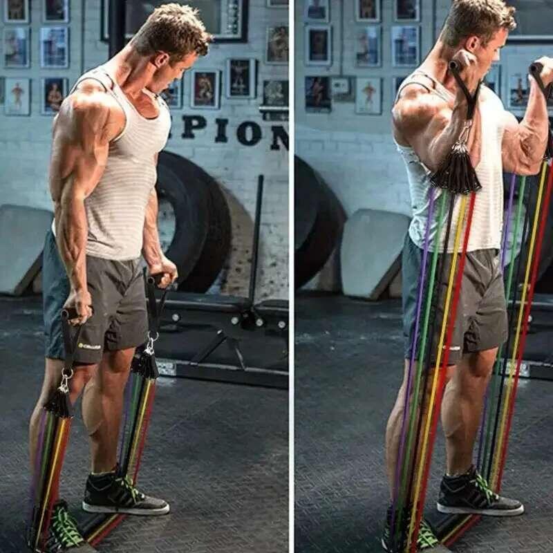 Product Introduction of 11pcs TPE Set, Resistance With Door Anchor, Handles, Carry Bag, Legs Ankle Straps, Exercise Bands 6