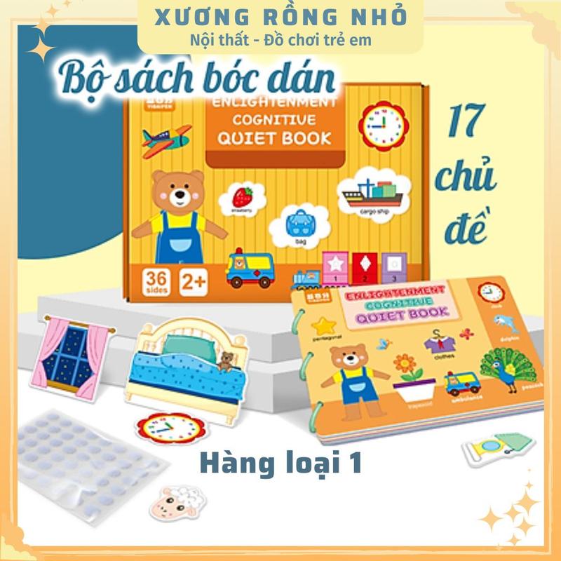 Học Liệu Montessori 17 Chủ Đề Hàng Loại 1 Đồ Chơi Giáo Dục Sớm Cho Bé Bảng Bận Rộn Quiet Book Bóc Dán Cho Bé