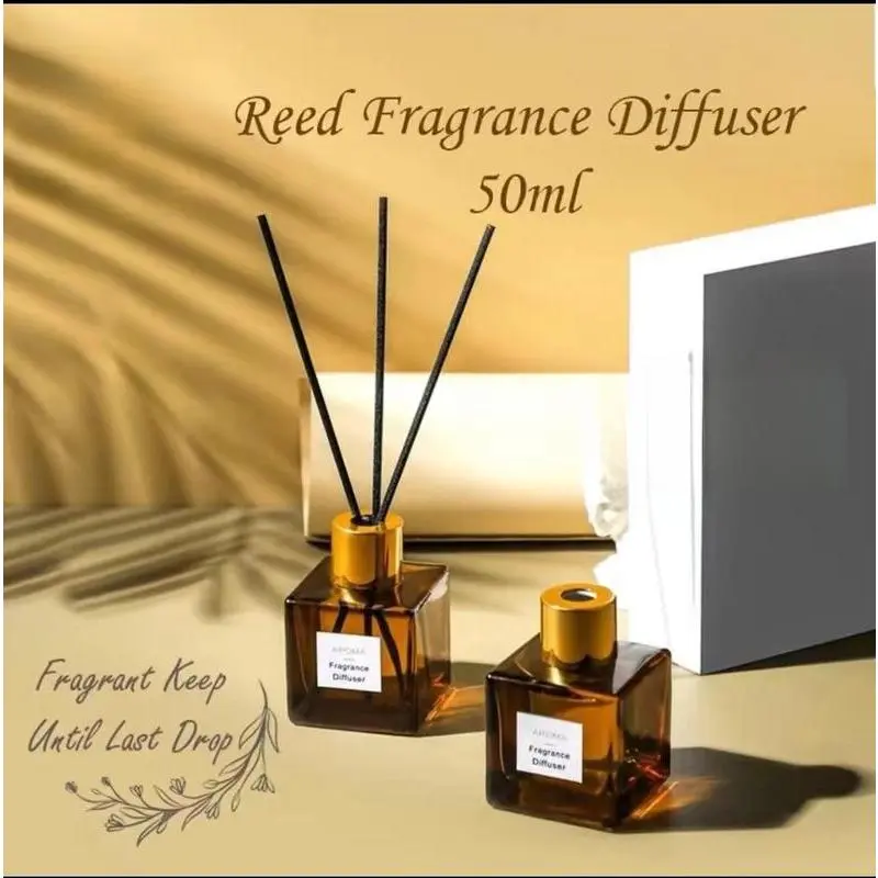 Xmas Gift Amber / Flower Reed Diffuser Essential Oil with Box 50ml/ Christmas