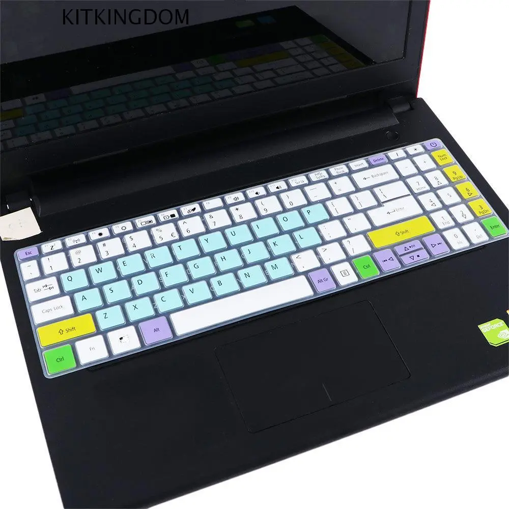 KITKINGDOM Dustproof Silicone For Acer A315-56G Keyboard Film For Aspire 5 A515-55G 15.6 Inch Laptop Keyboard Cover Keyboard Cover Protector Keyboard Skin Notebook Keyboard Cover