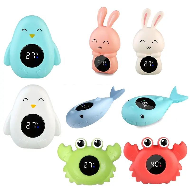 Máy Đo Nhiệt Độ Nước Kỹ Thuật Số, Màn Hình LED, Thiết Kế Hoạt Hình, Đồ Chơi Nhà Tắm Cho Trẻ Em, Trẻ Sơ Sinh, Trẻ Mới Biết Đi, Đồ Dùng Cần Thiết Cho Em Bé 1