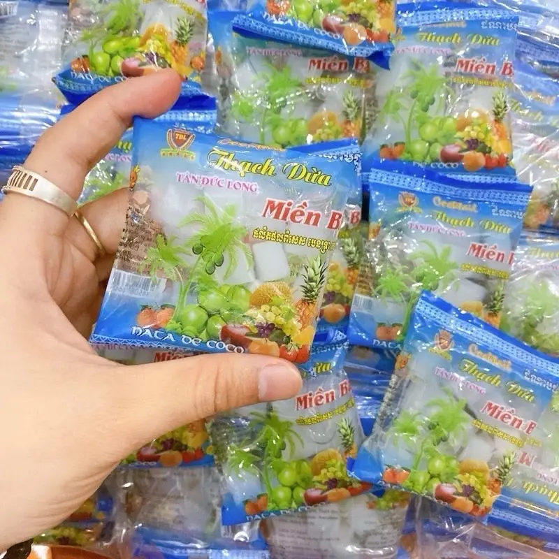 bịch 20 gói thạch dừa Miền Bắc ăn vặt cổng trường 3