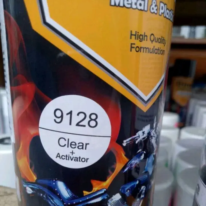 Pilox diton premium clear 9128 clear glossy plus activator pernis clear bening 400cc diton premium Car 1