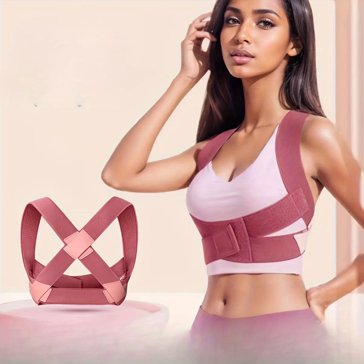 Correction belt for men and women to correct adult body posture, adult hunchback artifact, back correction invisible posture belt