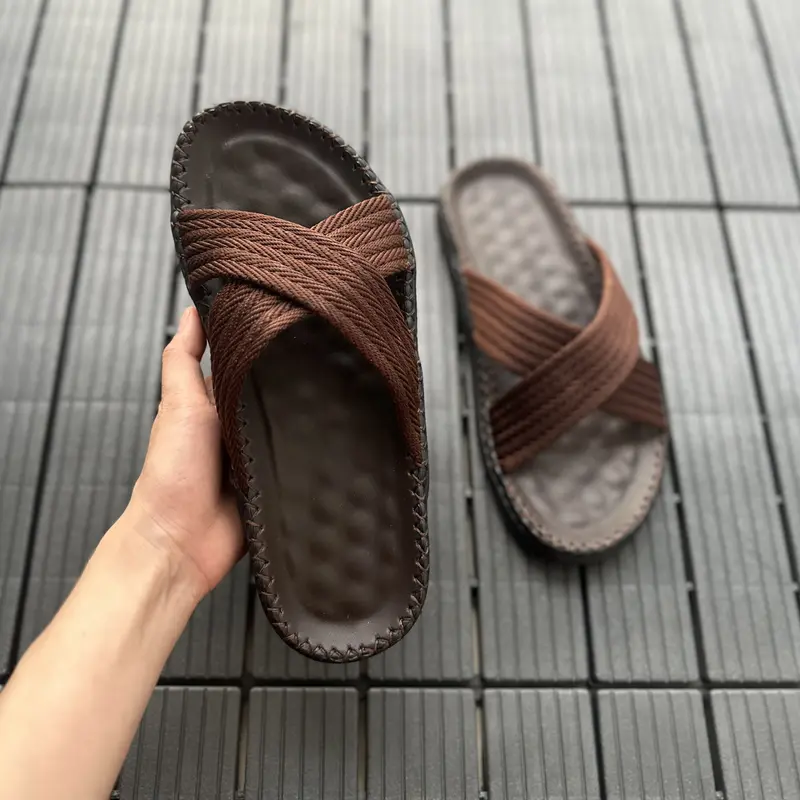 [ PN × BO TRẦN ] [ DÉP DÙ - MÙA HÈ ]  Dép Nam  Dép doctor nam - full mẫu DÙ dày dặn, khâu may thủ công đế đặc cao su PN-DÙ Đế Bằng 5