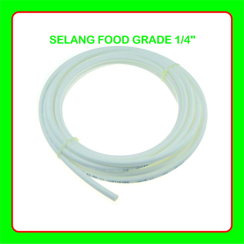 Selang food grade mesin ro ukuran 1/4" dan 3/8" 0