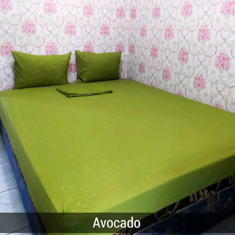 Seprai Polos Embos 180x200 160x200 120x200 Set Sprei sarung Bantal Guling Tali Seprei Aesthetic Katun Adem Karet Sudut Tidak Luntur 5