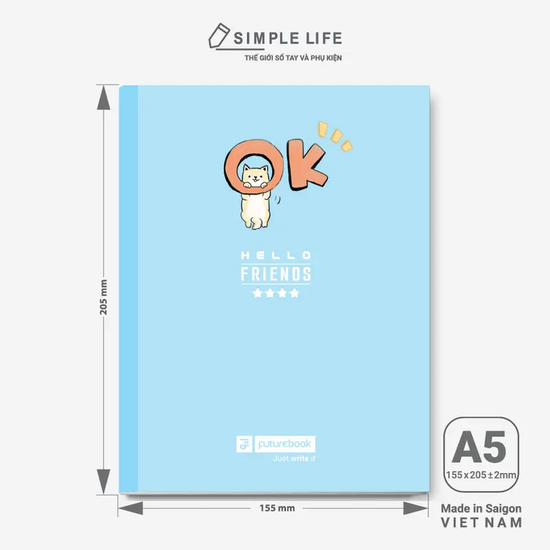 Tập Học Sinh - Vở 4 Ô Ly Hello Friends Futurebook 96 trang (DK-HS841) 1
