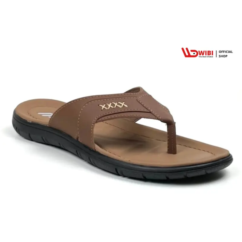 Sandal Wibi High Star S01-02 Sandal Jepit Pria Kulit Moka Size 39 - 43 0