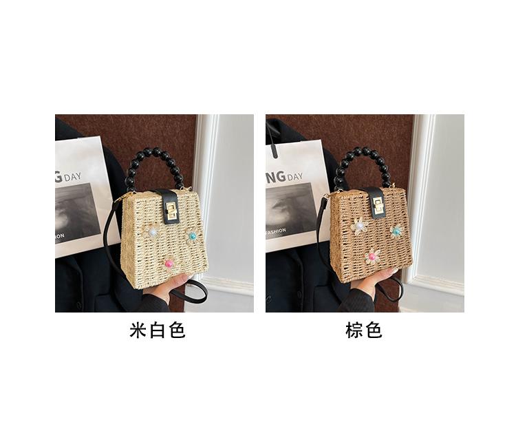 Product Introduction of Túi Rơm Dệt Tay INS, Thiết Kế Đặc Biệt Túi Vuông Nhỏ Phong Cách Phương Tây Bờ Biển Mới, Túi Messenger Đeo Vai, Xu Hướng 2025 14