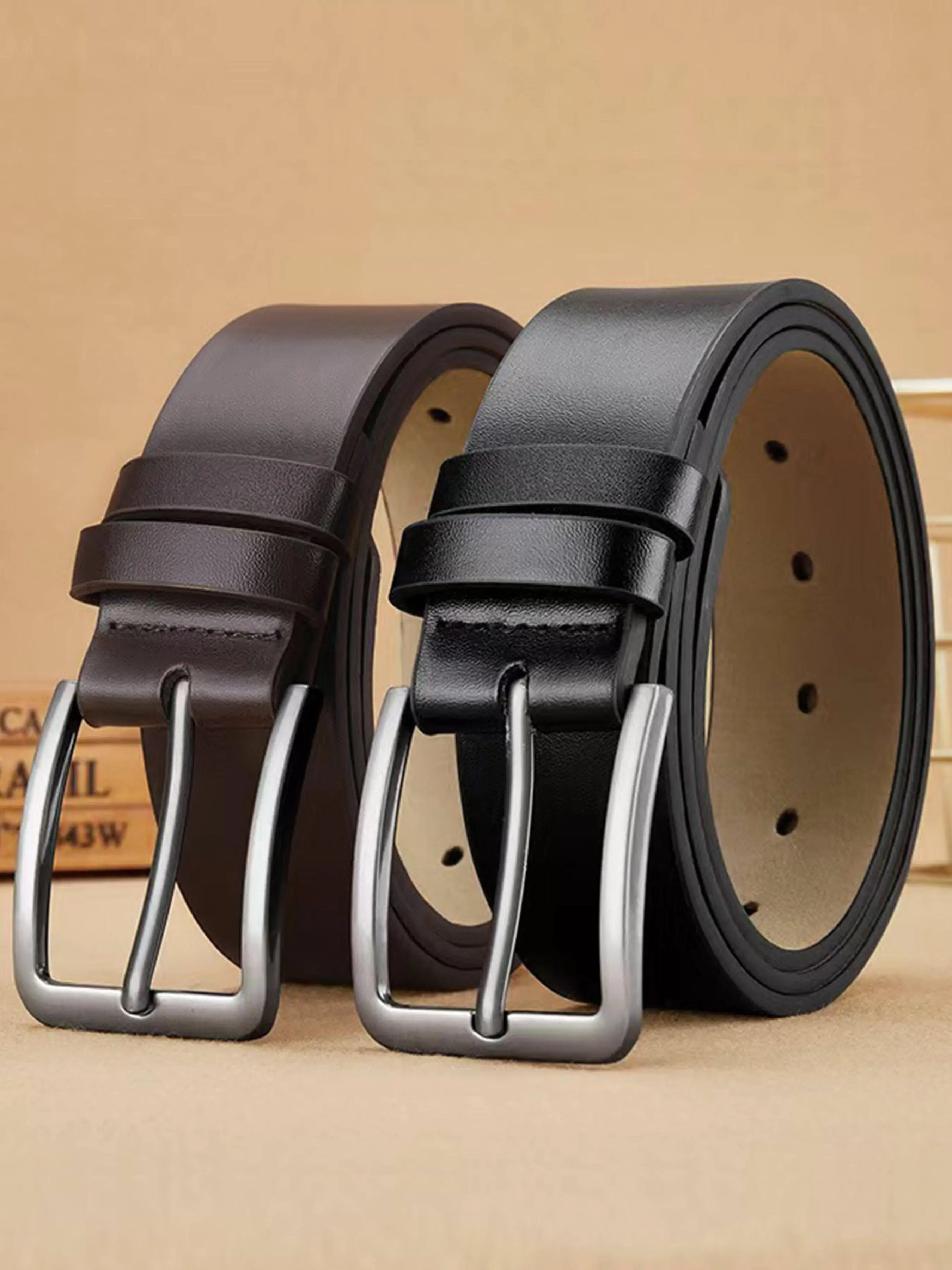 Men's Casual Genuine Leather Belt, Classic Business Formal Belt with Claw Buckle for Men, Fashion Belt for Party, Daily Clothing Decor, Trendy All-match & Exquisite Belt for Gift