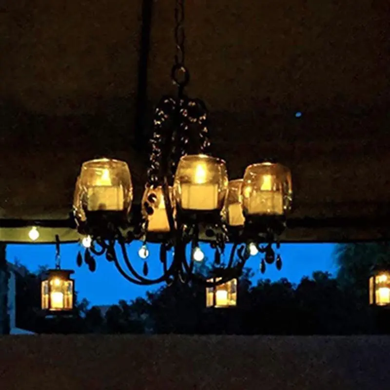 Nến LED, Đèn năng lượng mặt trời, Sử dụng ngoài trời và trong nhà, Đèn trà năng lượng mặt trời, Không thấm nước, Nến không lửa, Đèn ngủ, Thích hợp cho tiệc tùng, đám cưới và trang trí lễ hội, Màu trắng ấm 5