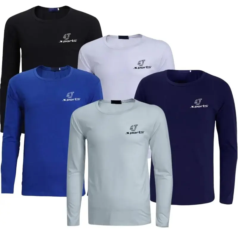 Combo 5 áo sport thun nam dài tay mặc giữ nhiệt mùa đông, chống nắng  mùa hè phong cách trẻ chung năng động, chơi thể thao, chạy bộ, tập gym- ADT05 2