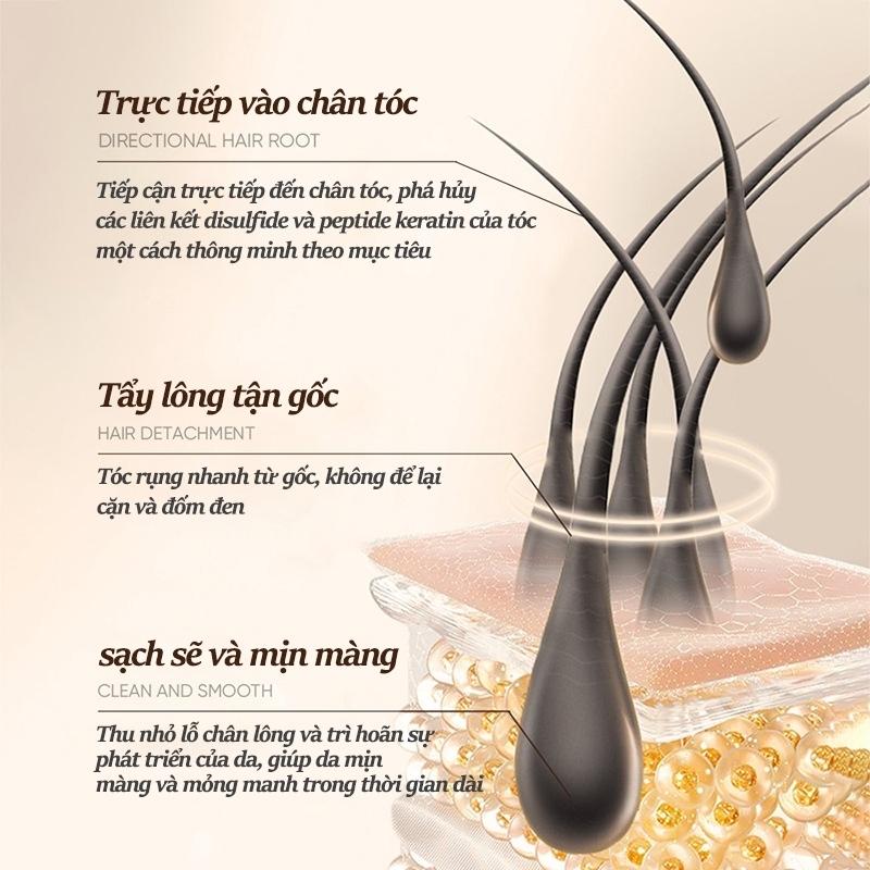 Kem tẩy lông SADOER , tẩy lông vùng kín, nách, tay, chân, triệt lông an toàn không đau rát dung tích 150ml ZYC11CSD1C 5