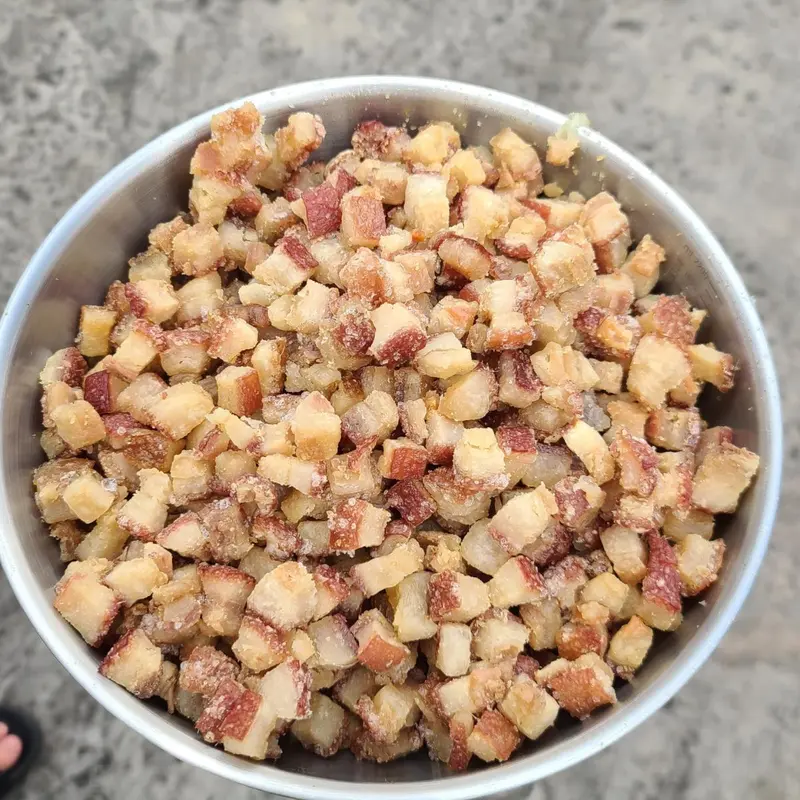 Thiên An Food - Tóp Mỡ Rim Mắm Tỏi [Snack, Thức Ăn] Ăn Vặt, Ăn kèm với bánh tráng Cay Da Heo     sấy  khô  giòn 8