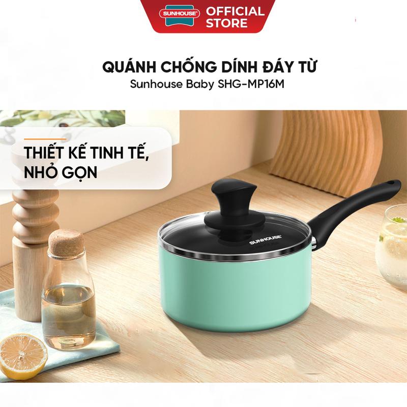 Nồi Quấy Bột Chống Dính SUNHOUSE SHG-MP16M - Đường kính 16 cm - Dùng trên mọi loại bếp - Hàng chính hãng 7