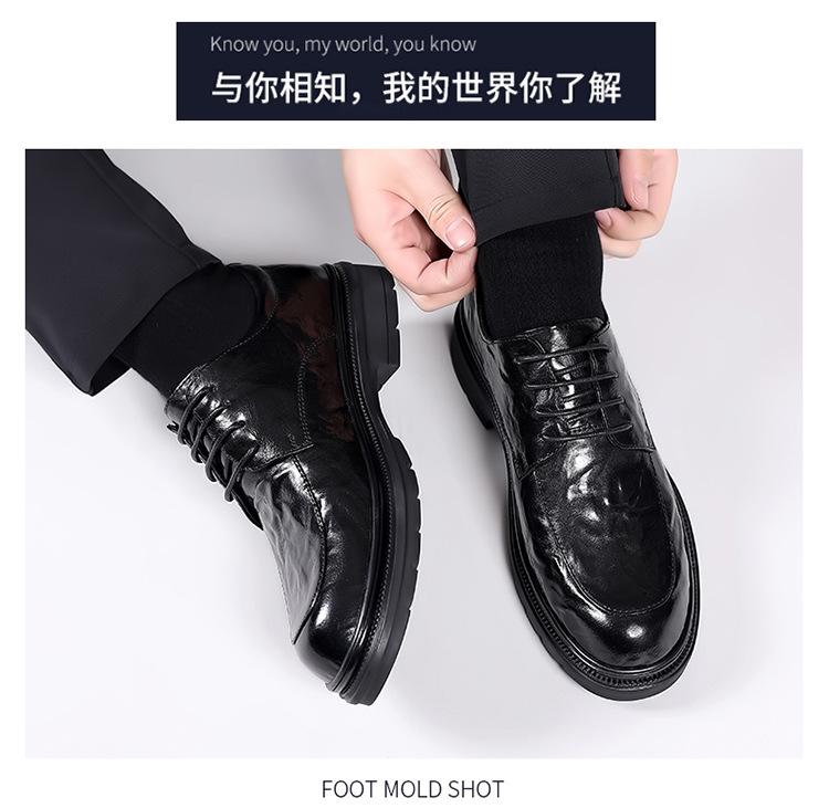 Product Introduction of Giày Da, Giày Nam Công Sở Anh Mới Mùa Hè, Thời Trang, Trang Phục Trang Trọng, Ngoại Cỡ, Họa Tiết Tay Cầm, Thích Hợp Cho Chú Rể Và Giày Cưới 17