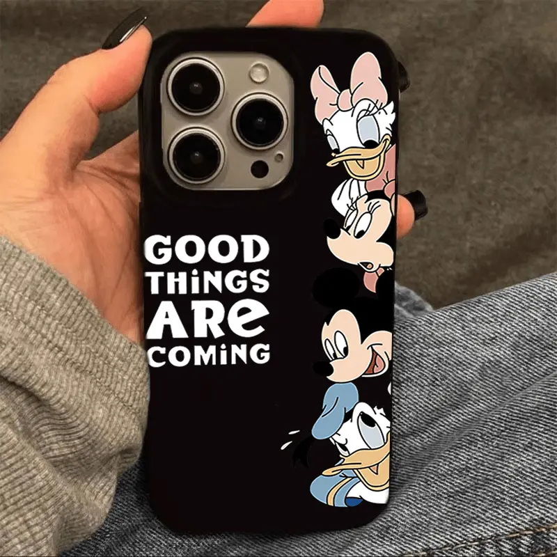 Ốp Điện Thoại Mickey Good Things Near, Thích Hợp Cho iPhone X, XR, 7, 8 Plus, XS MAX, 11, 12, 13, 14, 15, 16PRO MAX, 11, 12, 13, 14, 15, 16Plus, 11Pro, 13Pro Case Phụ Kiện