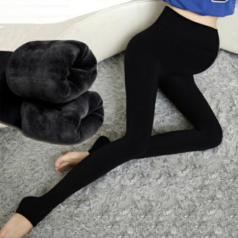 Quần Tất Bầu Lót Lông Mùa Đông siêu ấm - Hàng đẹp, dày dặn, có chun rút điều chỉnh bụng