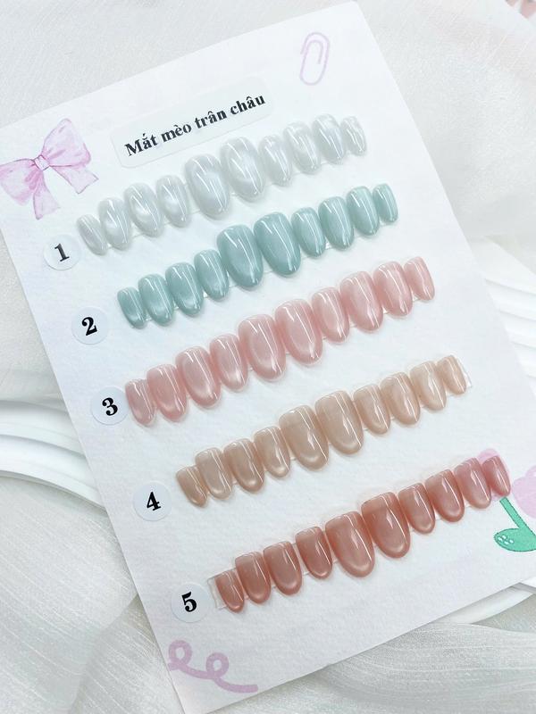 [M177] KimSu Nailbox chụp kỷ yếu trơn mắt mèo trân châu