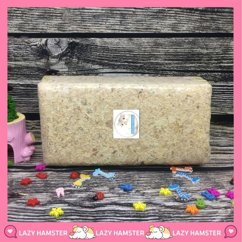 Mùn cưa nén 1Kg lót chuồng Hamster ,sóc nhím