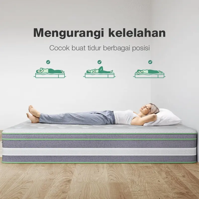 Novilla kasur spons busa dipan divan spring bed tebal 27cm empuk sleep lantai matras anti lembab 6