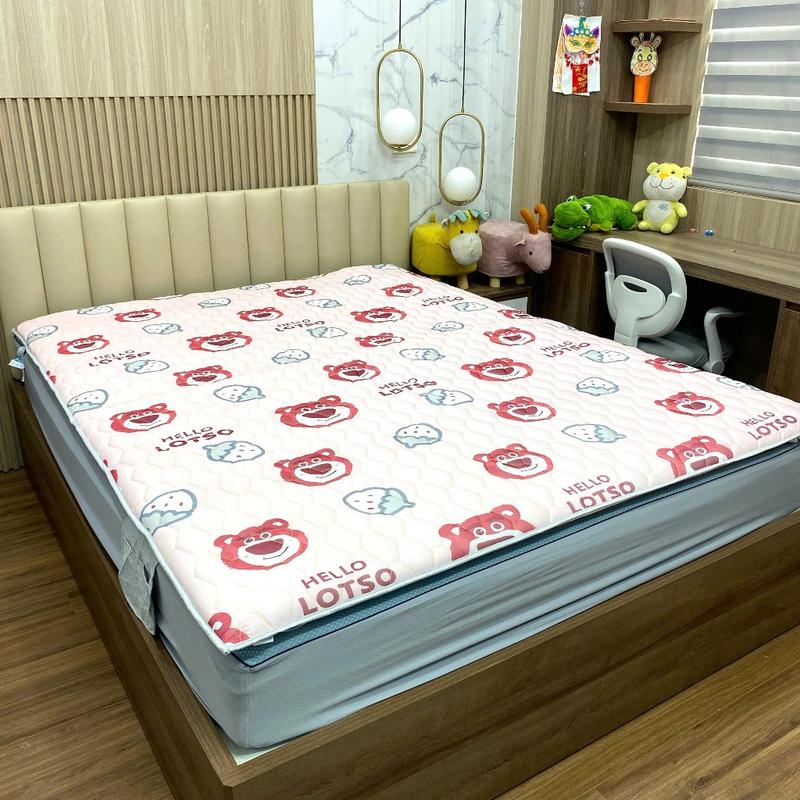 Thảm nệm cao cấp chất liệu lõi bông khử khuẩn,mặt vải satin sang trọng.đệm 4 mùa cao cấp. 2