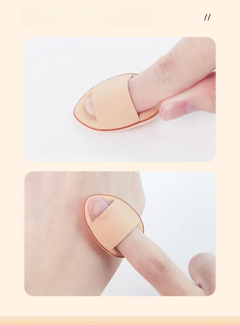 Product Introduction of mini Mini Fingertip Powder Puff Small steamed bun finger Air cushion Foundation liquid cake makeup for face small makeup egg 18