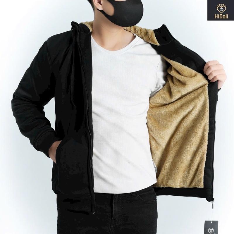 Áo khoác gió nam lông cừu 3 khoá siêu ấm áo gió lót lông cừu cao cấp dày dặn