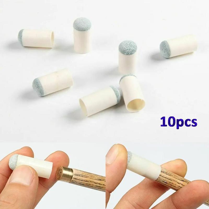 10Pcs/pack Durable Slip-on Billiards Cue Tips 9/10/11/12/13mm Snooker Accessories Tip Protector Plastic Replacement Cover Pool Cue Stick Snooker 0