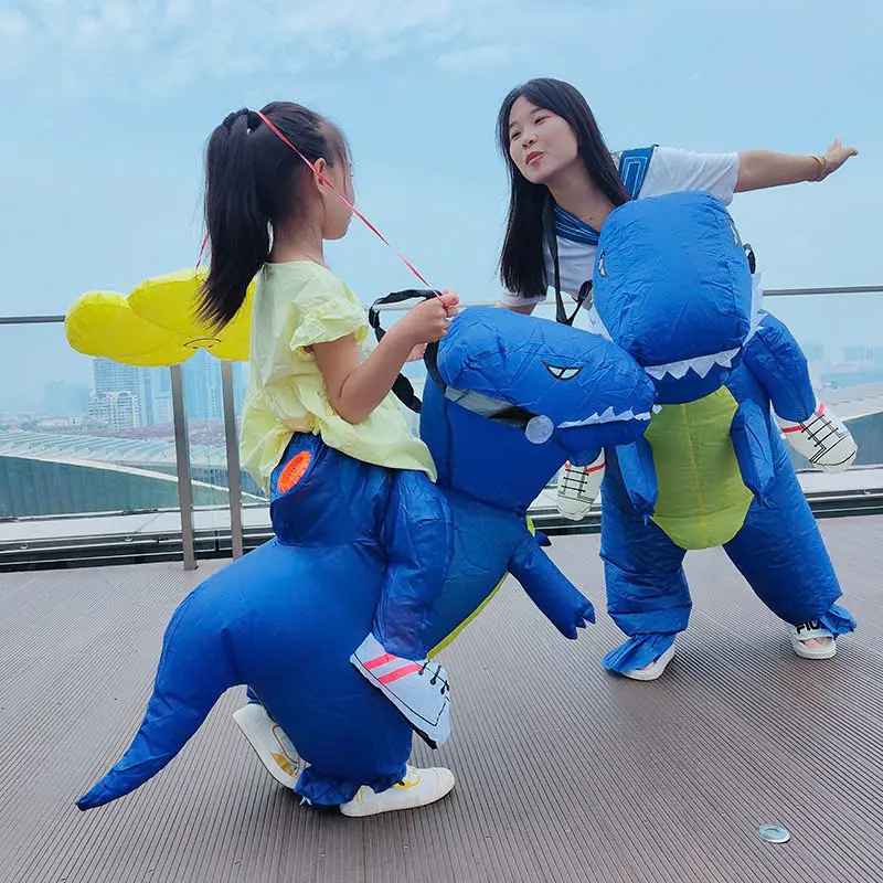 Khủng long bơm hơi cho bé vui nhộn Mascot trang phục động vật khủng long Halloween 7