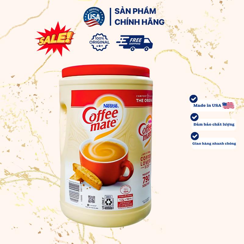 Bột Kem Hòa Tan Nestle Coffee-Mate Original Powdered Creamer 1.5Kg - Hàng Mỹ