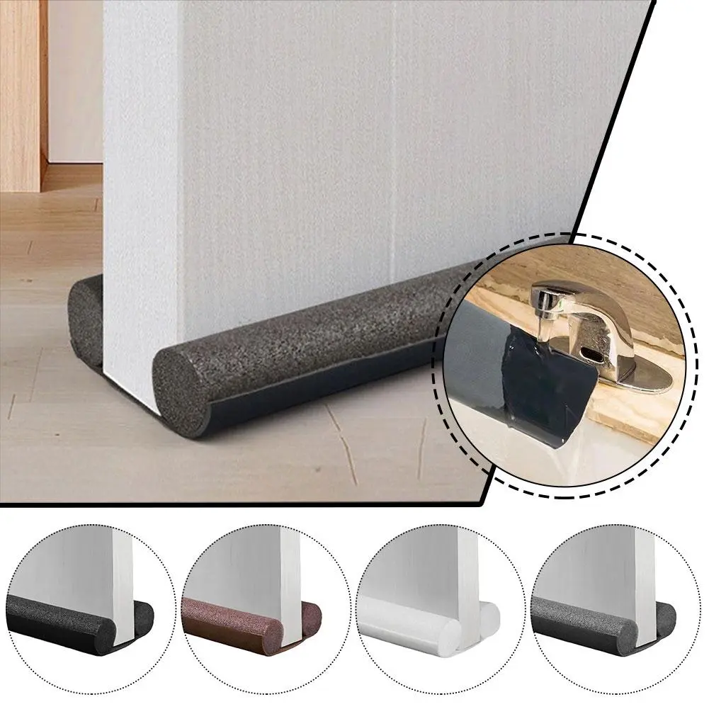 Dust Sound Wind Proof Insect Blocker Door Twin Draft Guard Stopper Strip Foam Rubber Door Bottom Cover