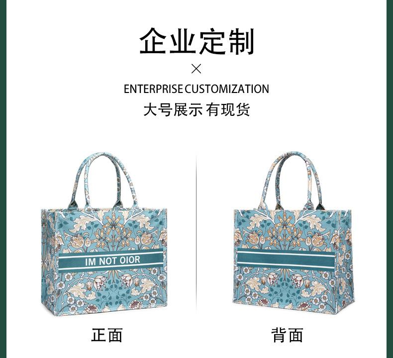 Product Introduction of Women's Bag Women's Bag Thick Retro Canvas Bag Custom in Stock Three-Dimensional Canvas Reticule Environmental Protection Shopping Bag Canvas Tote Bag 7