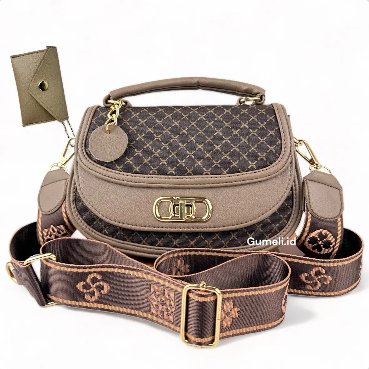 [Beli Lokal] Gumeli Tas Selempang Wanita Marcella Bag Fashion Trendy Terbaru Tas Kekinian Slingbag Kulit