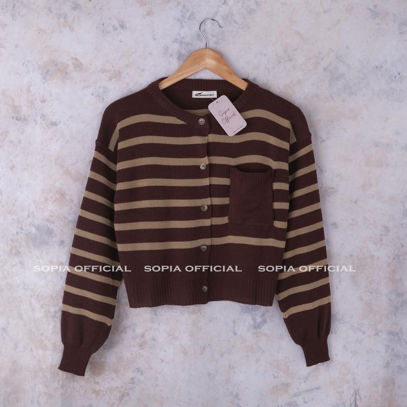 Elrumi Cardigan Knit - Kardigan Rajut Wanita Knitwear Atasan 6