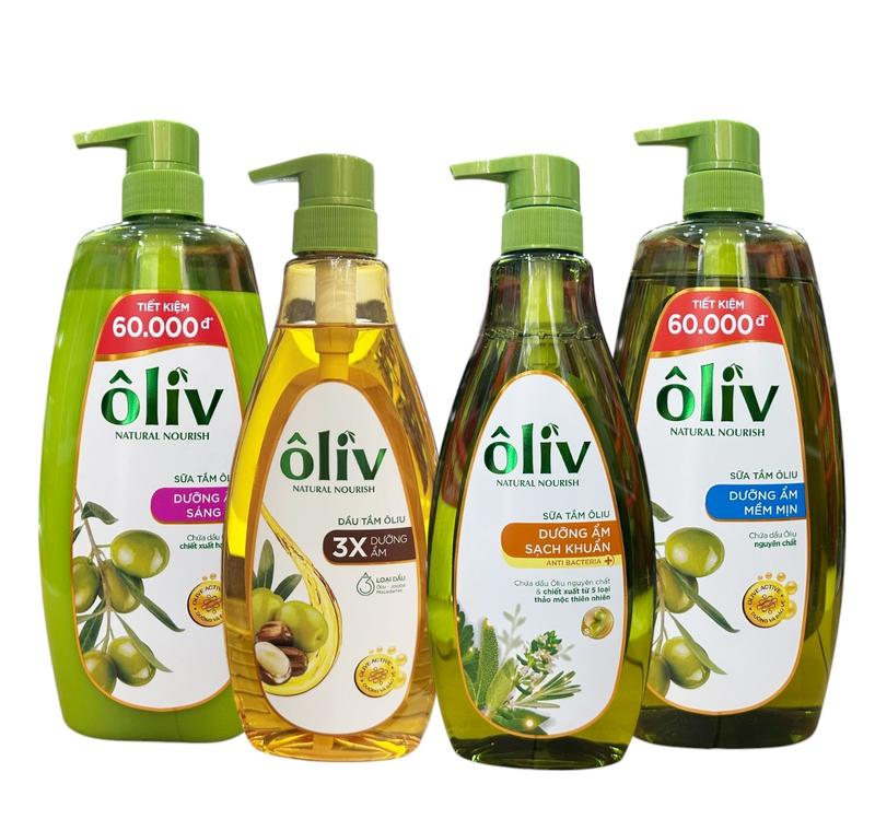 Sữa tắm Oliv Dưỡng ẩm sáng da mềm mịn 1000ml Dưỡng Da Body Nữ Dưỡng Body Women