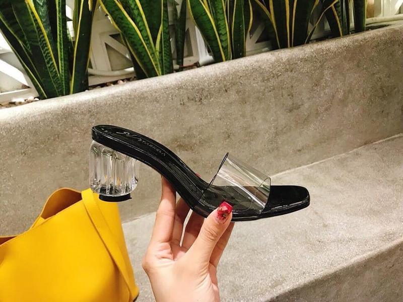 Guốc dép nữ 5 phân quai trong gót xí ngầu LT (D010) - Dép cao gót - DéP Shoes GiàY Jean