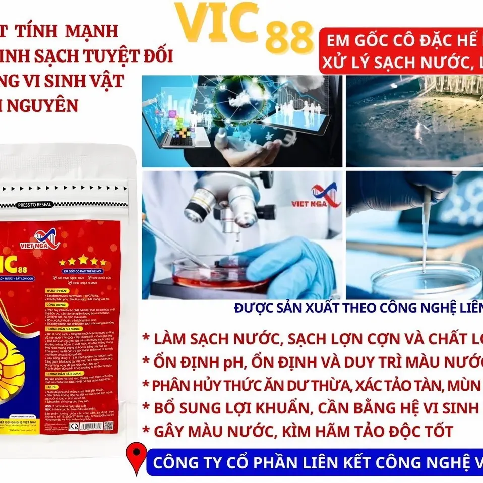Vic 88-ĐÁNH BAY NHỚT BẠT,gây màu chỉ sau một nhịp.Sạch lợn cợn,ổn định độ PH