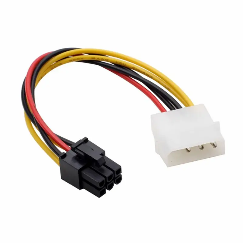 Dây cáp chuyển đổi nguồn 4Pin ATA IDE Molex sang 6Pin PCI-e cho Card đồ họa, Card VGA màn hình máy tính PC, máy đồng bộ