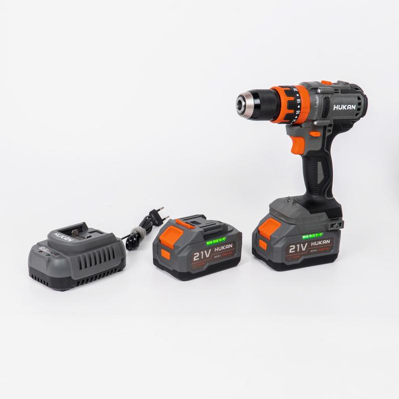 Máy Khoan Pin HUKAN HM21-G1-I20 Động Cơ Không Chổi Than, Lực Siết 90N.m - 3 Chức năng + Hộp Đựng Sản Phẩm 4