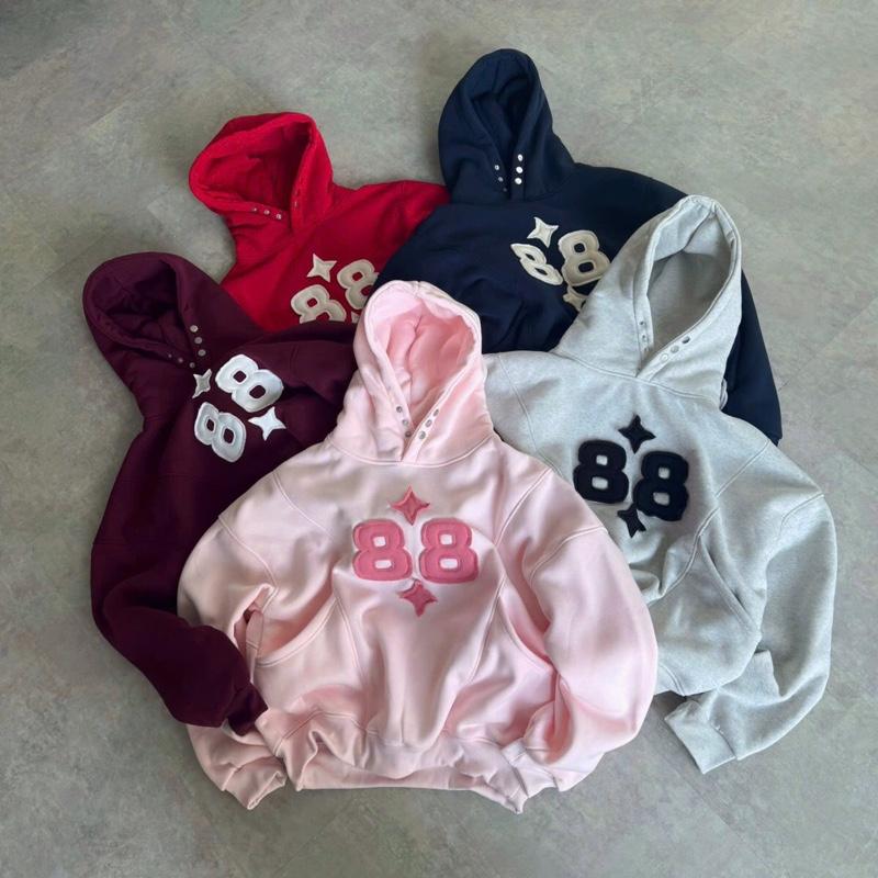 Product Introduction of ￼Áo hoodie 88 dây ngược form boxy nỉ lót bông _HT.Store96 2
